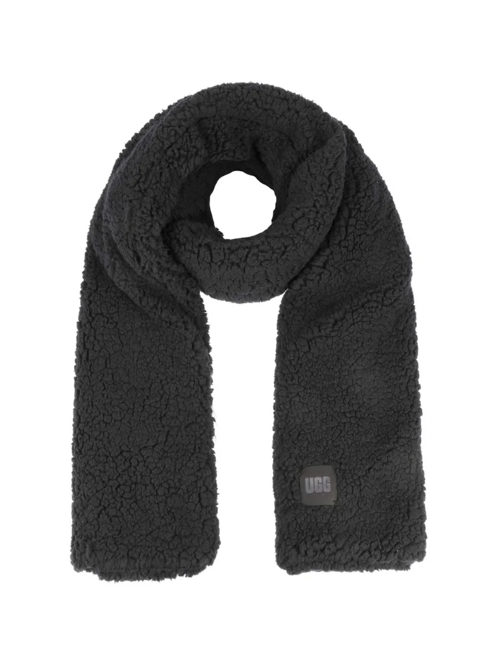 UGG Black Sherpa Scarf - Plush Neck Wrap New